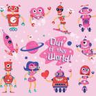 Out of this World Valentine's Day Robot Collection