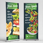 Cafeteria Retractable Banners & Recipe Submission A-Frame Poster