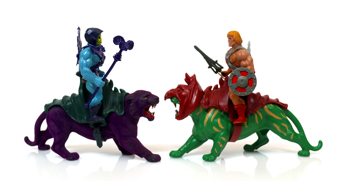 Skeletor and Panthor vs. He-Man and Battle Cat